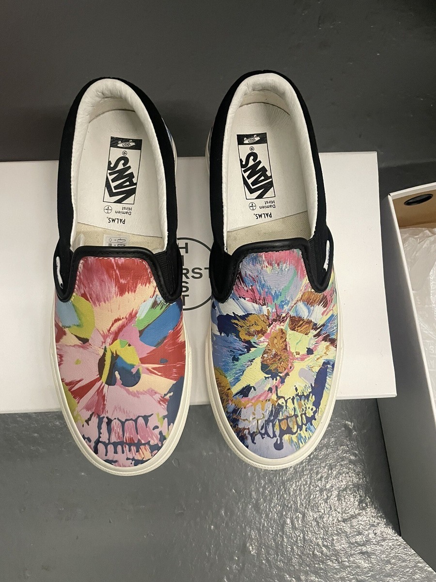 Vans Vault x Damien Hirst Classic Slip On Skull Splatter Size 6.5