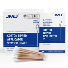 JMU Up to 10,000 Cotton Swabs Swab Q-tips 3 inch Dental Medical Makeup Cleaning