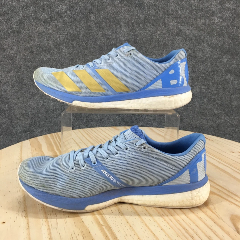 Adidas Zapatos Mujer 8 Adizero Boston 8 Tenis Atléticos Bajos G28878 Azul Dorado Foto 2 de 4