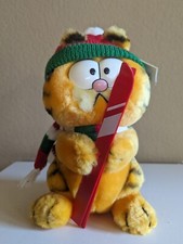 Vintage 1988 Dakin Garfield Company Skier Winter Skiing 9" Plush with Tag
