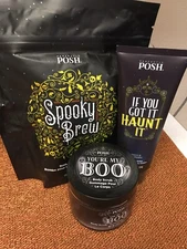 Perfectly Posh SPOOKY Posh Bundle Spooky Brew, Boo Scrub, Haunt it Halloween