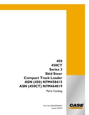 CASE 450/450CT SERIES 3 SKID STEER/COMPACT TRACK LOADERS PARTS CATALOG ...