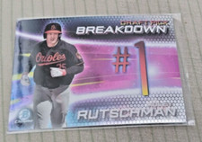 (10)2019 Bowman Chrome #BSB-AR Adley Rutschman Draft Pick Breakdown #1 Baltimore