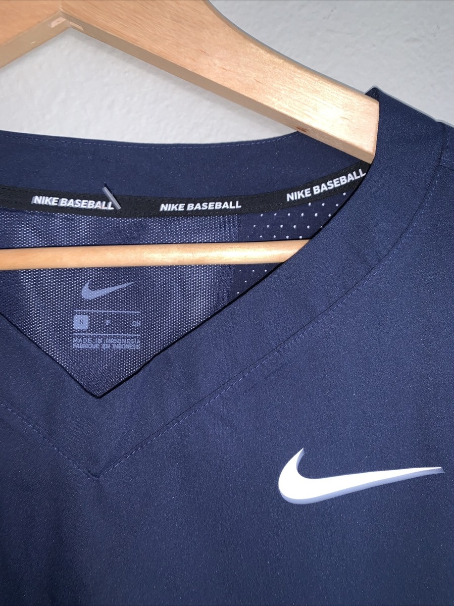 NIKE BASEBALL 半袖ジャケット　青　　Mサイズ Nike Dri Fit Baseball Pullover Windbreaker 89738-060 Blue