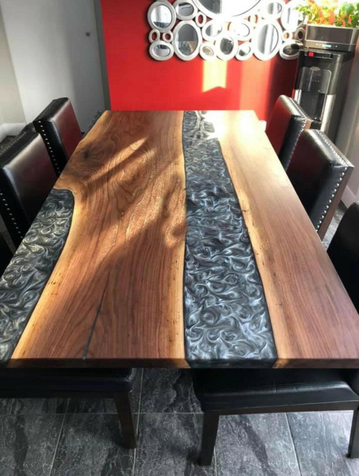 Epoxy Resin River Wooden Acacia Resort Decorative Epoxy Table Deco Made To Order