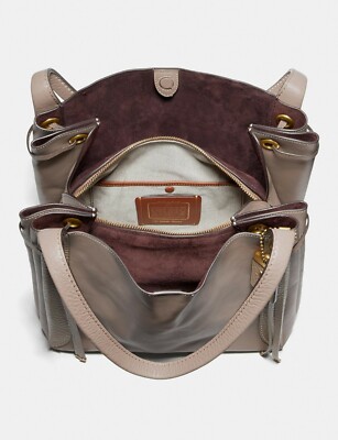 その他 S Coach Harmony Hobo Women's Leather Bag - Brass/Stone (79471) for