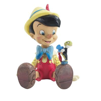 #ad Jim Shore Disney Traditions Pinocchio amp; Jiminy Sitting Figurine 6011934 $57.15