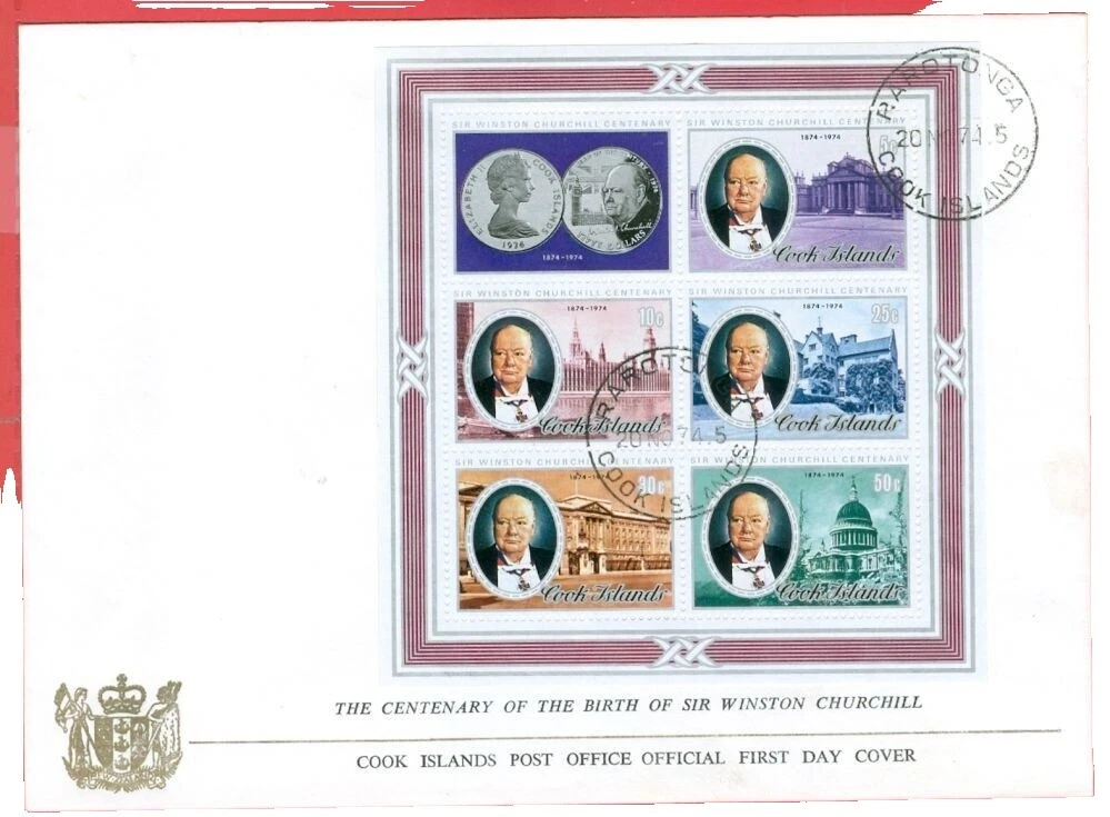 Cubierta estampillas de las islas Cook (1965-presente)