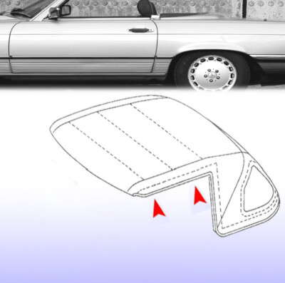 Verdeckdichtung waagerecht links Mercedes SL 107 W107 Verdeckgummi Dichtung seal