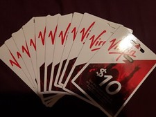 VIRGIN MOBILE,  10 Prepaid Phone Card Refilled directly to your mobile