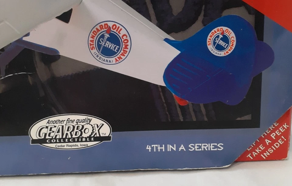 Gearbox Standard Oil Company 1998 avión Stinson Detroiter diecast banco de monedas @ 85 Foto 3 de 4