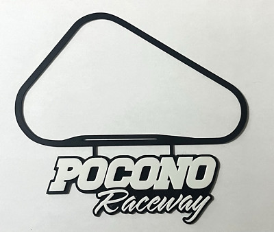 Pocono Raceway 3D Printed Track Outline - NASCAR Wall Art