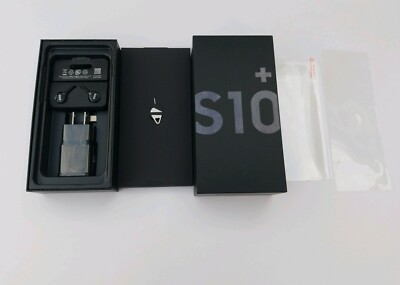 Samsung Galaxy S10+ Empty Retail box Full Accessories + Factory Seal Black 128Gb