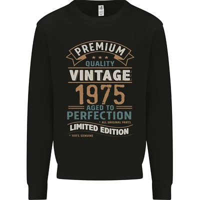Premium Vintage 51. Geburtstag 1975 Herren Sweatshirt Jumper - Bild 1 von 4