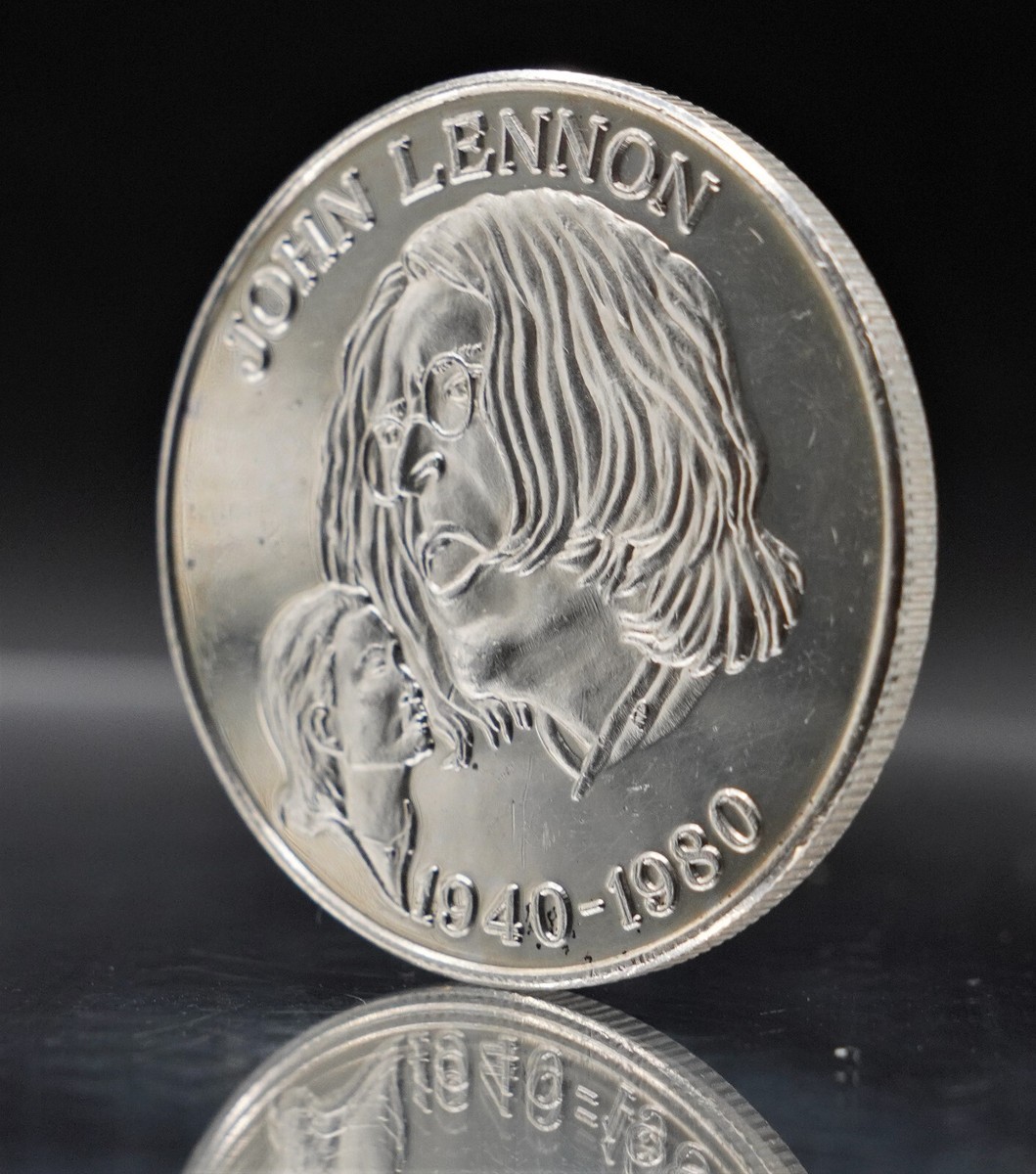 John Lennon Yoko Ono The Beatles Music PEACE 1oz 999 FINE Silver