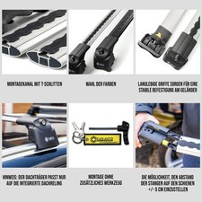 Dachgepäckträger für Hyundai i30 Kombi III (PDE) 2017- Silber Lackiert