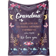 Blanket Gifts - 60' x 50' - Birthday  Christmas Gifts for from Grandma