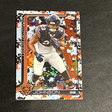 2025 Topps Chrome Football Roschon Johnson Team Camo SSP Chicago Bears 