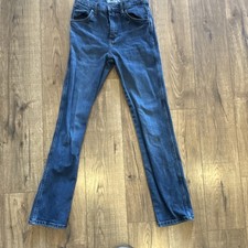 Wrangler Retro Boys Blue Straight Jeans 16 Slim Slim Fit Dark Wash Denim