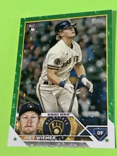 Joey Wiemer 2023 Topps Update “Green Foilboard” Rookie Card #304/499