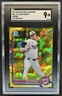 2022 Bowman Draft Sapphire Jake Bennett Chrome Refractor Yellow 1st #/99 SGC 9