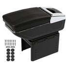 Universal Car Storage Arm Rest Cushion Armrest Centre Console Box Leather Cover