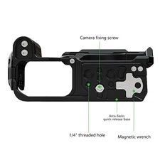 For Nikon ZR Camera Cage Rig Mount 3/8 1/4 Screw Handle Grip Protective Case