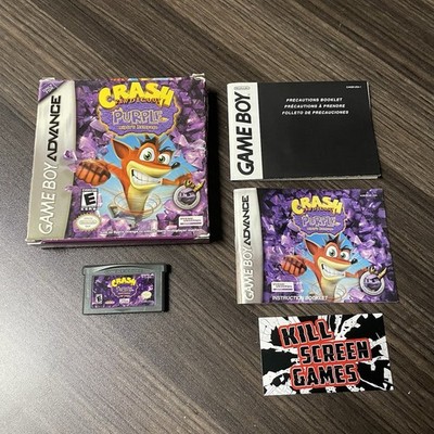 Crash Bandicoot Purple: Ripto's Rampage Nintendo Gameboy Advance GBA Complete