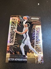 2024-25 Panini prizm balck fireworks silver-Victor Wembanyama