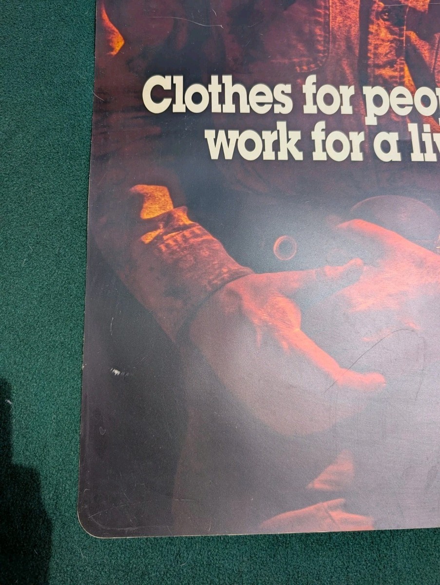 Vintage Carhartt Double Sided Hard Vinyl Thin Plastic