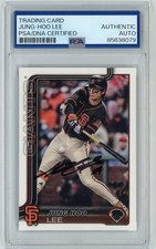 2025 TOPPS #277 JUNG HOO LEE GIANTS KOREA  AUTOGRAPHED SIGNED BASEBALL CARD PSA