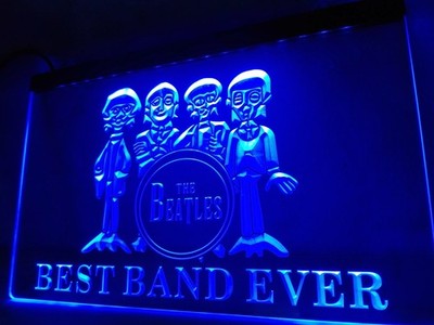 The Beatles Best Band Ever LED Neonlicht Schild für Musik Bier Bar Geschenk C...