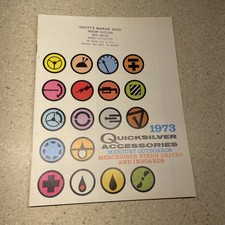 Vintage 1973 Mercury Marine Outboard Motors/Engines Sales Catalog - Quicksilver