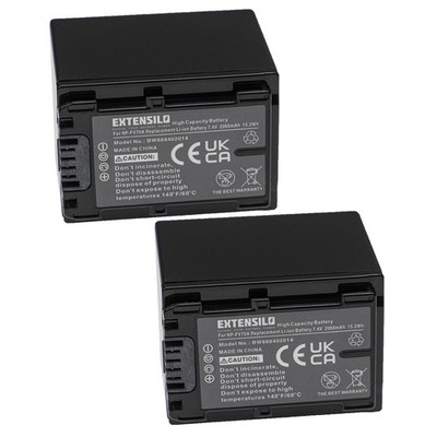 2x Akku für Sony NEX-VG20E NEX-VG30 NEX-VG30E NEX-VG10E NEX-VG20 2060mAh 7,4V