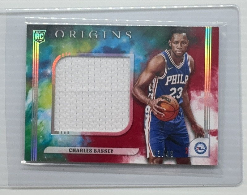 2021-22 Origins Charles Bassey Rookie Jumbo Jerseys Red Rookie RC #3/49