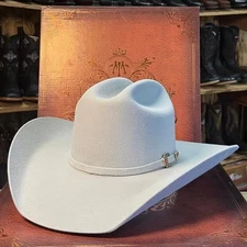 Texana Tombstone 50X Beaver Fur Felt Western Cowboy Hat Roper Style - Grey