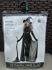 NEW Raven Witch Costume SZ Medium Halloween Role Play MSRP 96