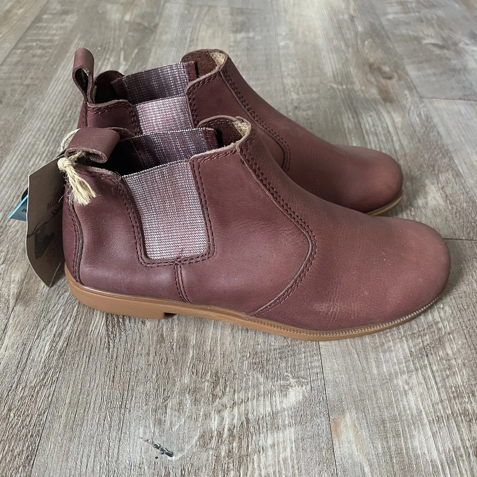 Bota Chelsea Kodiak Low Rider Tobillo Cuero Rojo Plana Mujer Talla 6.5 Foto 4 de 4