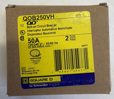 Square D QOB250VH Circuit Breaker - 50 A, 2 Pole, 120/240 VAC