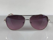 Silver Aviator Unisex Sunglasses Floral Pattern UV Protection Beach Driving