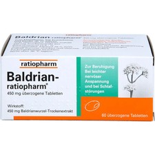 BALDRIAN-RATIOPHARM überzogene Tabletten 60 St PZN 07052750