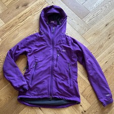 Rab Women’s Vapour-Rise Softshell Hooded Purple Pertex Jacket Size UK 12