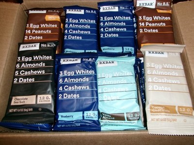 65 RxBar Protein bars -5 flavors - Blueberry, Chocolate Sea Salt+ exp READ DESC!