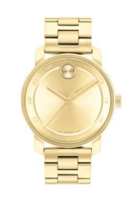 Movado Bold Access Gold Ion Plated 3600912 Gold Dial Steel  display picture 3