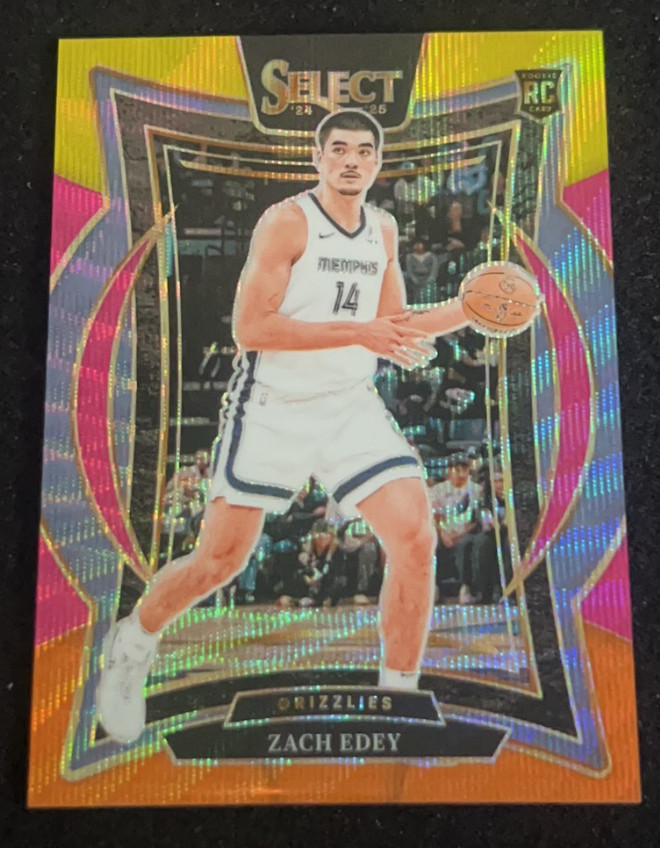 Zach Edey 2024-25 Panini Select 03/20 Concourse Multi Wave RC #98