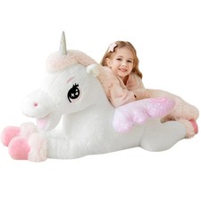 IKASA Giant Unicorn Stuffed Animal Plush Toy Big Large Jumbo Soft Toys,43" Cute
