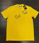 Pelé Autographed Soccer Jersey Yellow Signed In Person Photo Proof NWT