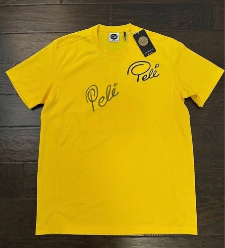 Pelé Autographed Soccer Jersey Yellow Signed In Person Photo Proof NWT