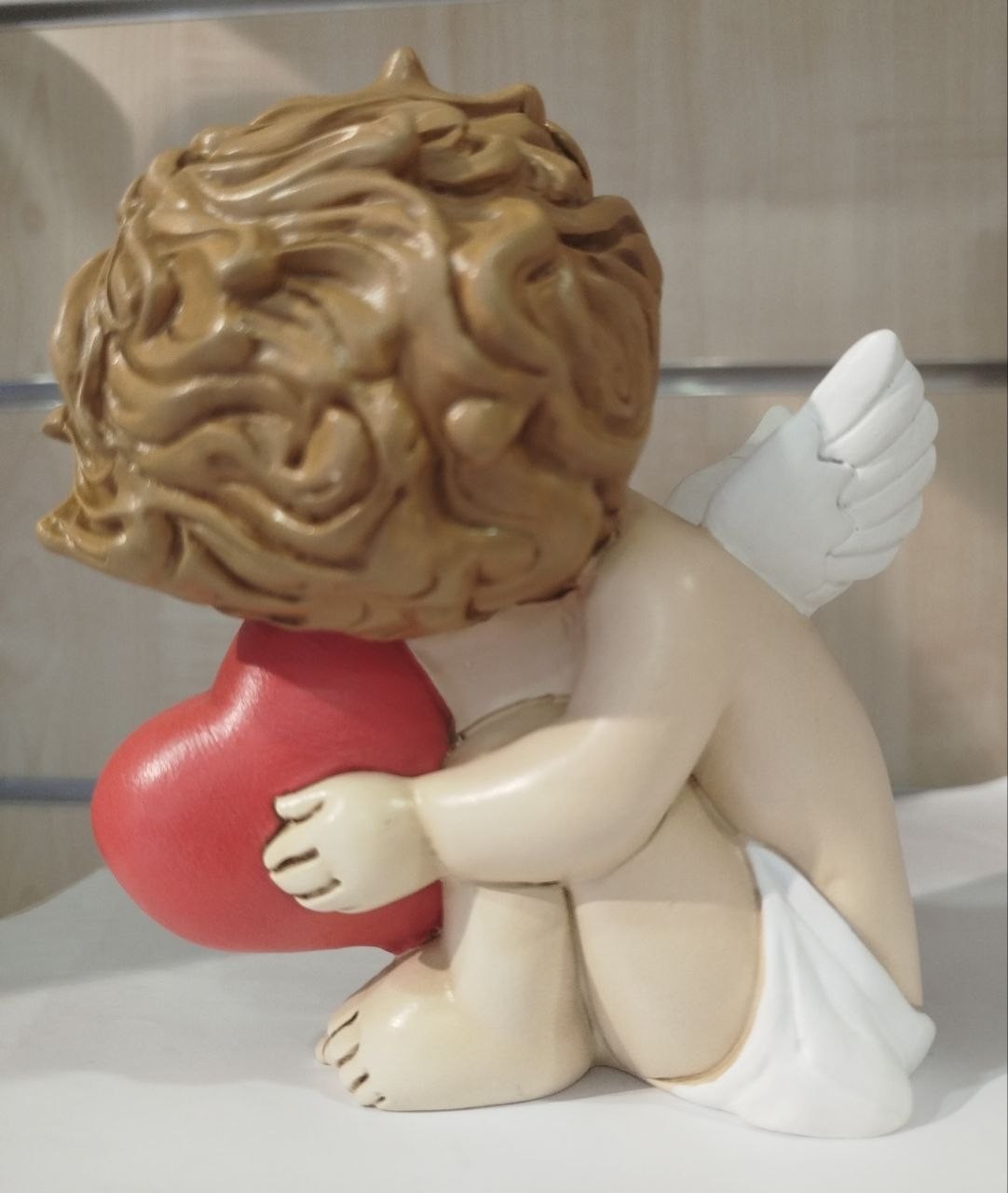 Arde Statuetta Marcangelo Porcellana Altezza 14 cm arte sacra regalo — foto 3