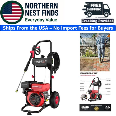 #ad #ad Clean Machine 3400 PSI 2.5 GPM Cold Water Gas Pressure Washer New $492.09
